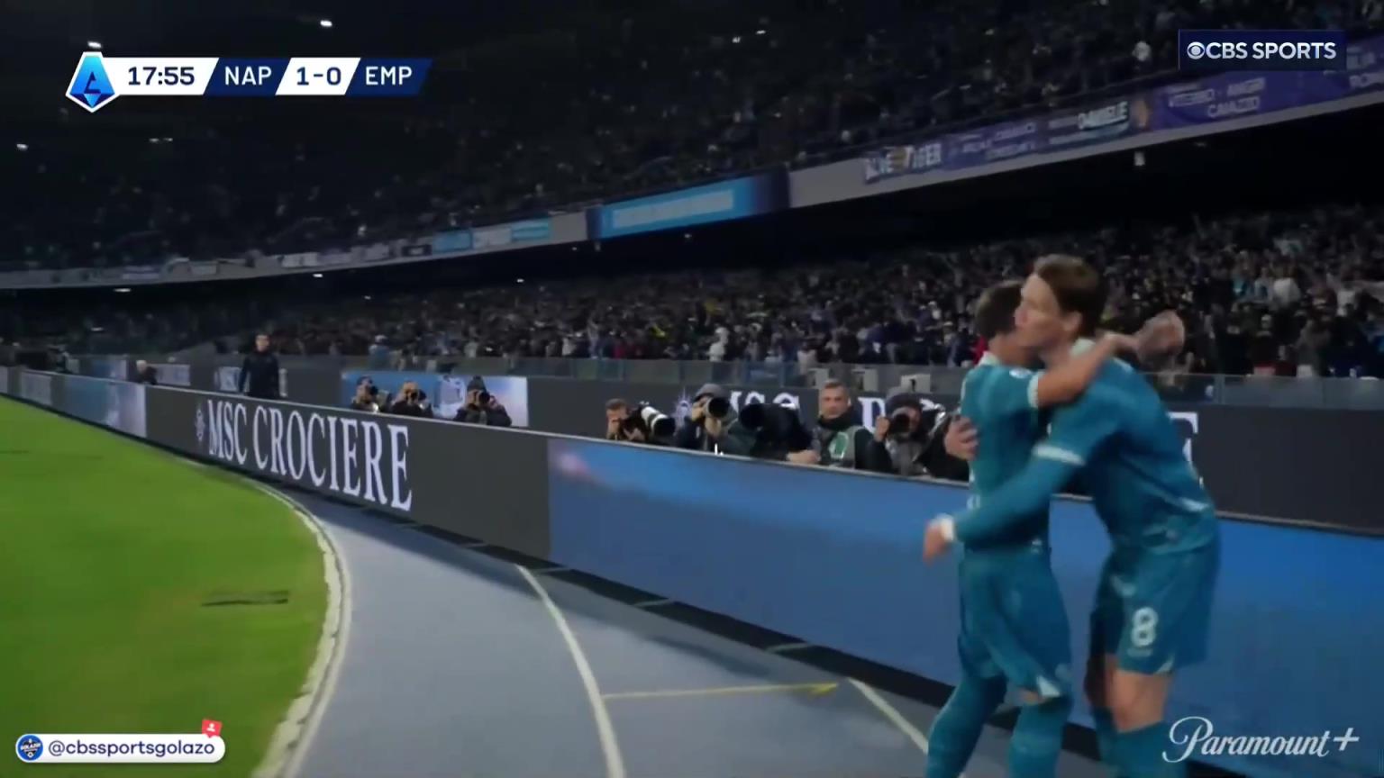 完美進球！麥克托米奈中場帶球一條龍外圍勁射破門！